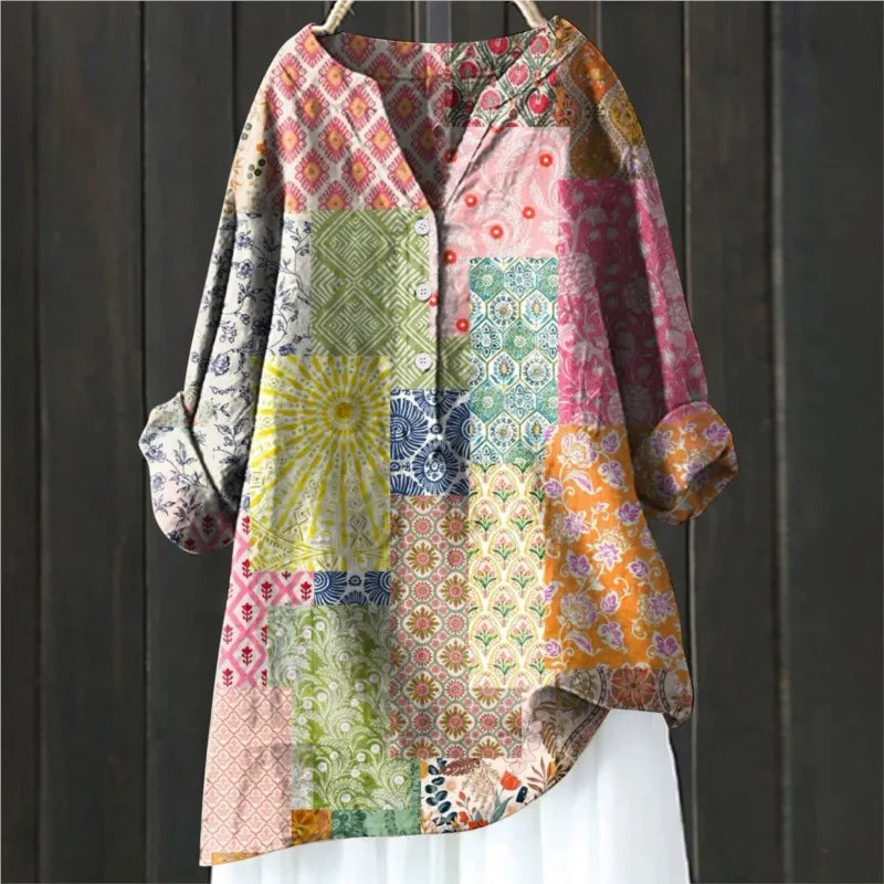 Florale | Blouse Dames Bloemmotief Comfortabel 5