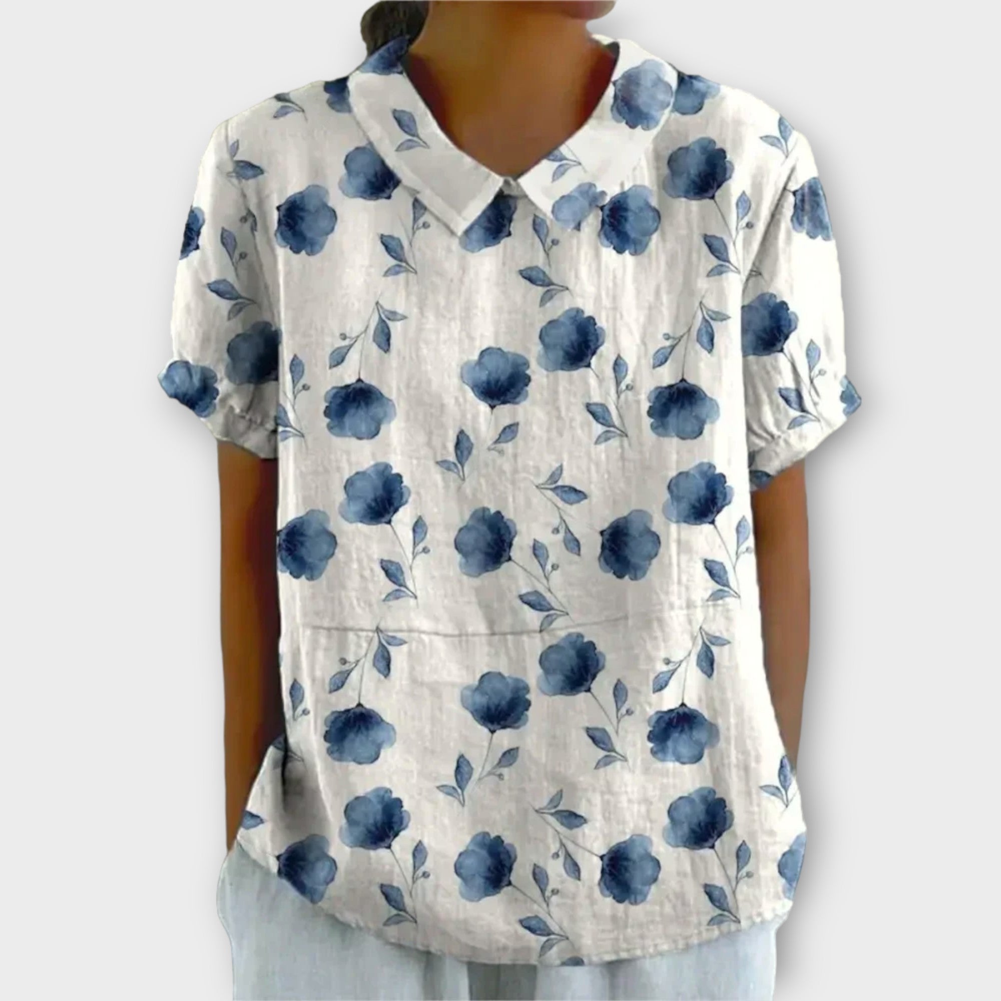 Florale | Katoenen Blouse Stijlvol Ontwerp 0