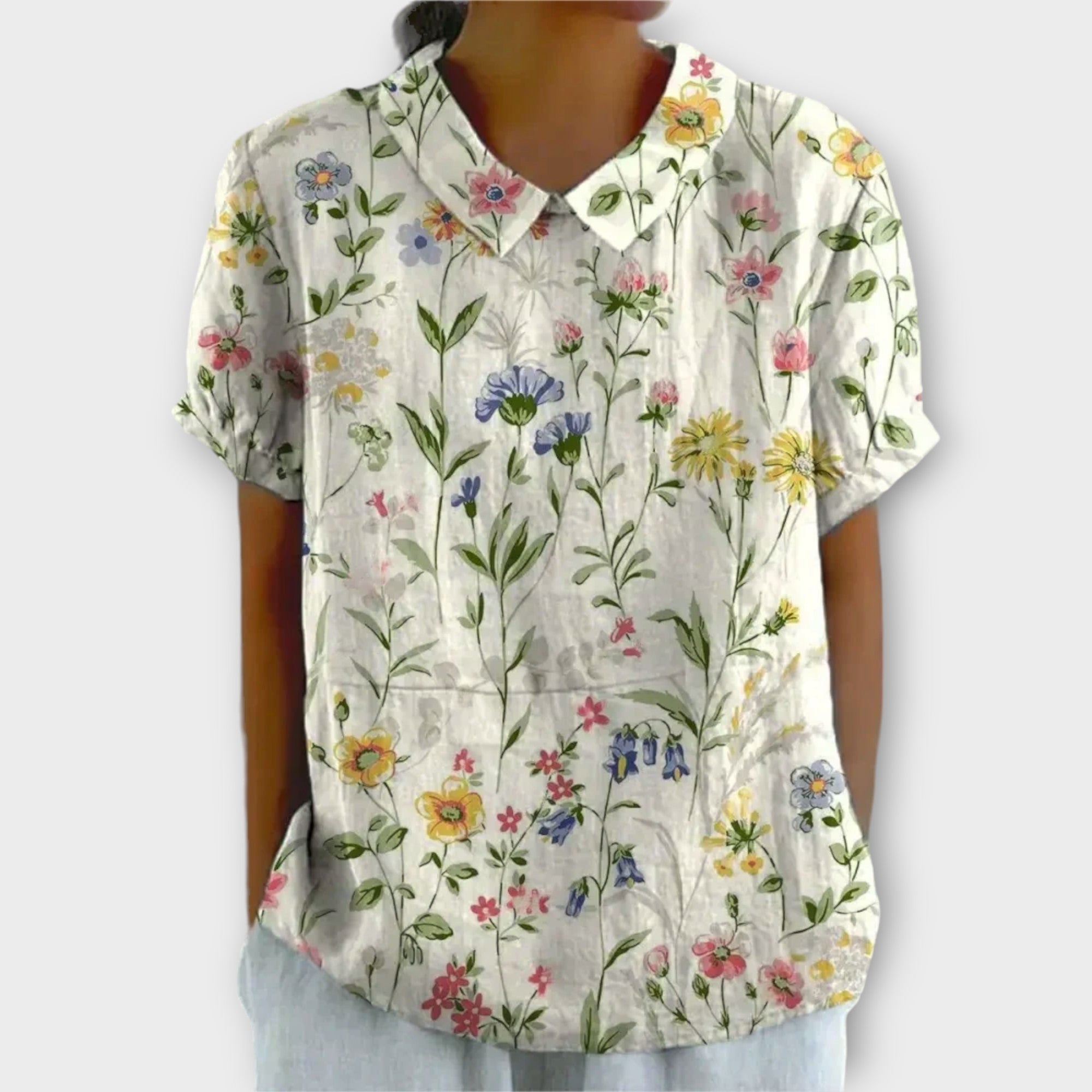 Florale | Katoenen Blouse Stijlvol Ontwerp 2