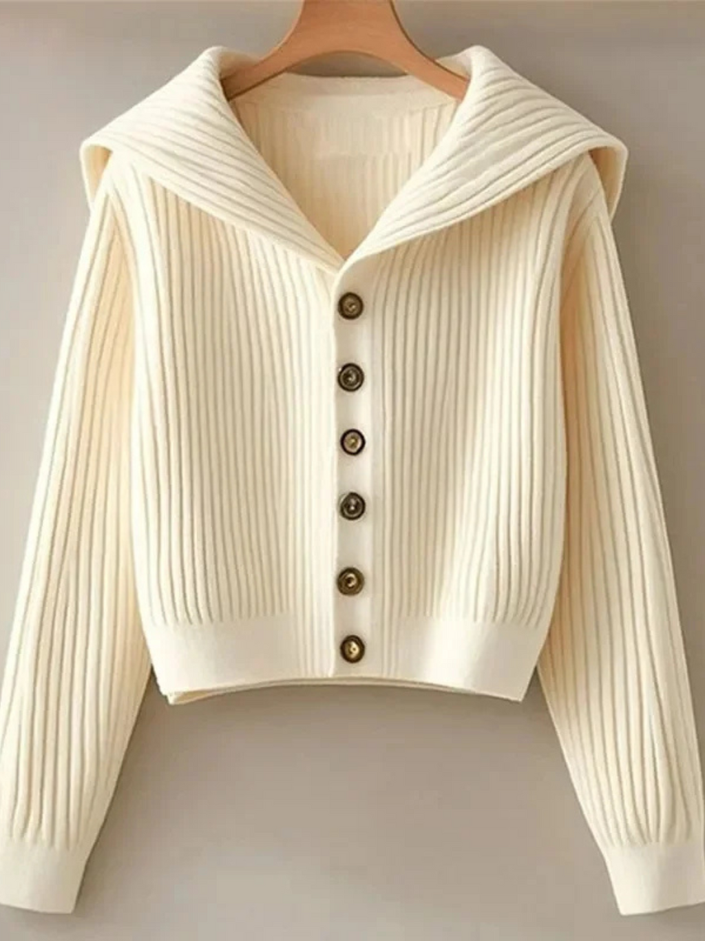 Geribd Cropped Vest met Knopen | Dames Vest 1