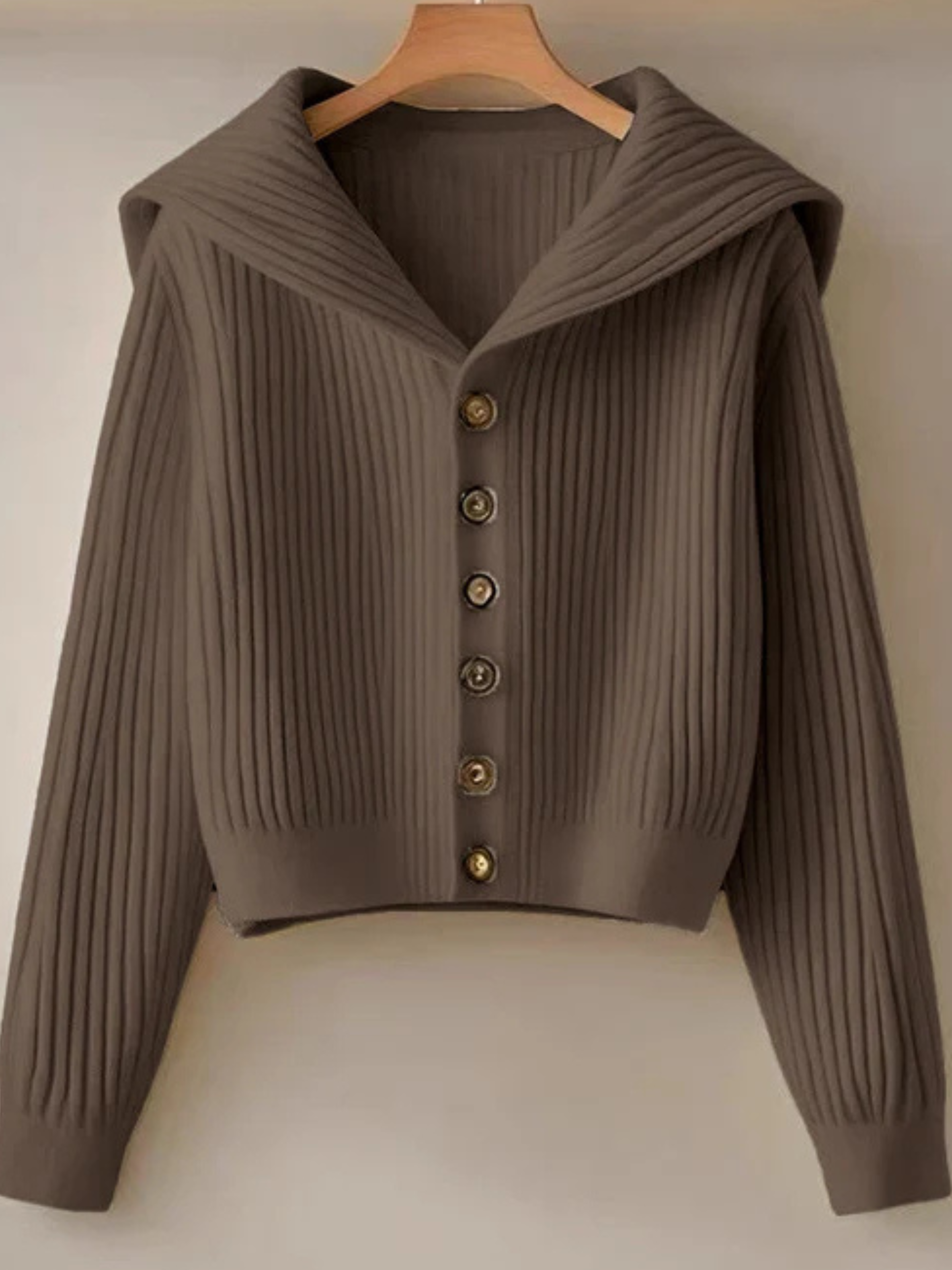 Geribd Cropped Vest met Knopen | Dames Vest 4