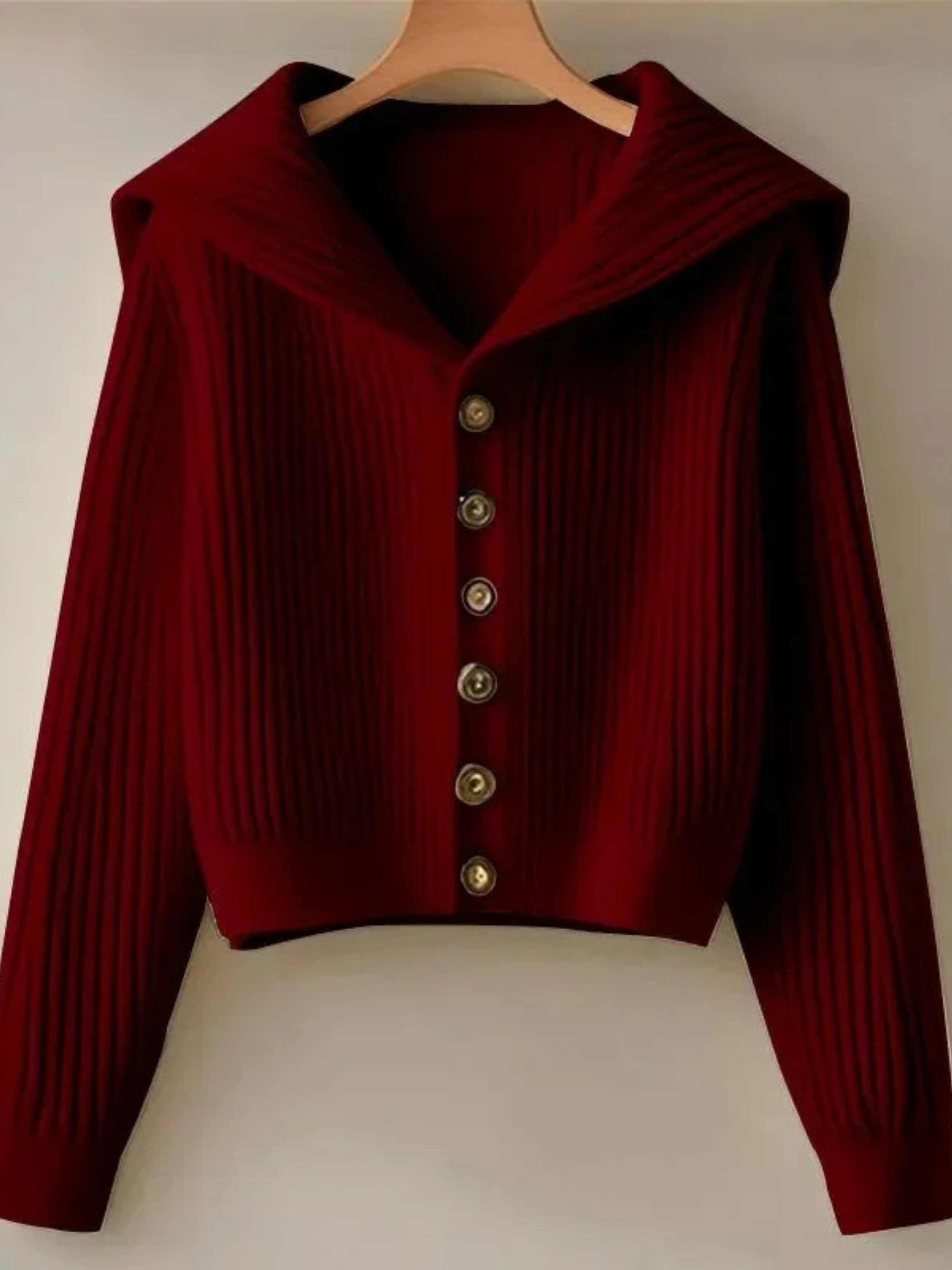 Geribd Cropped Vest met Knopen | Dames Vest 8