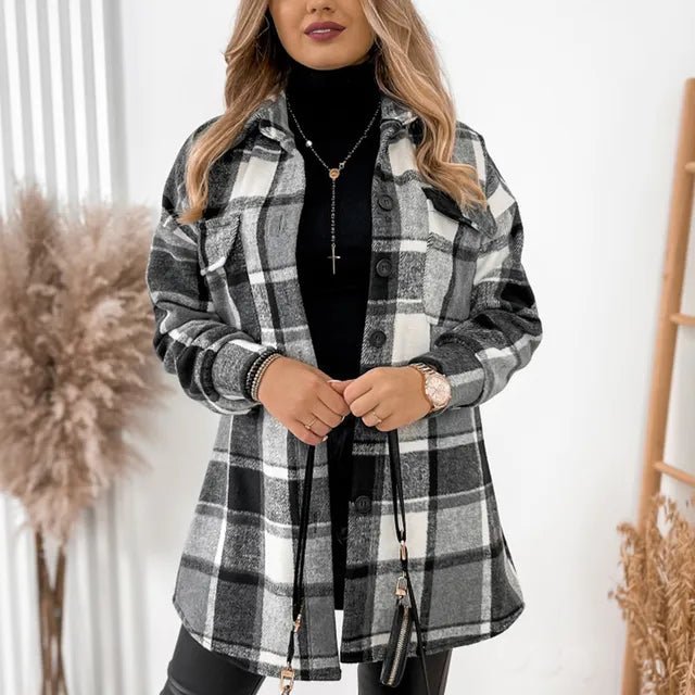 Geruite Blazer Dames | Stijlvolle Blazer Jas 2