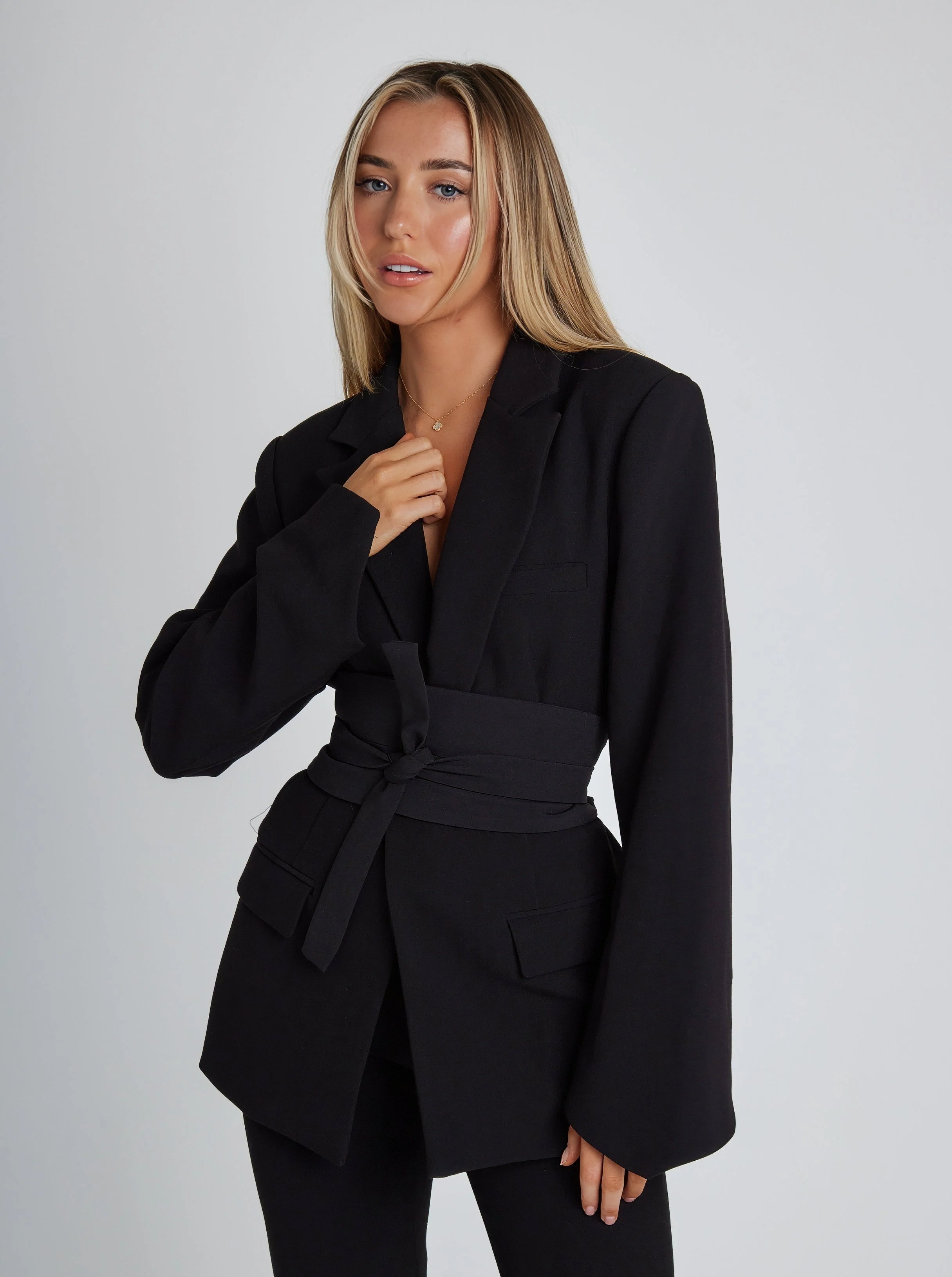 Getailleerde Damesblazer met Ceintuur | Elegante Blazer 5