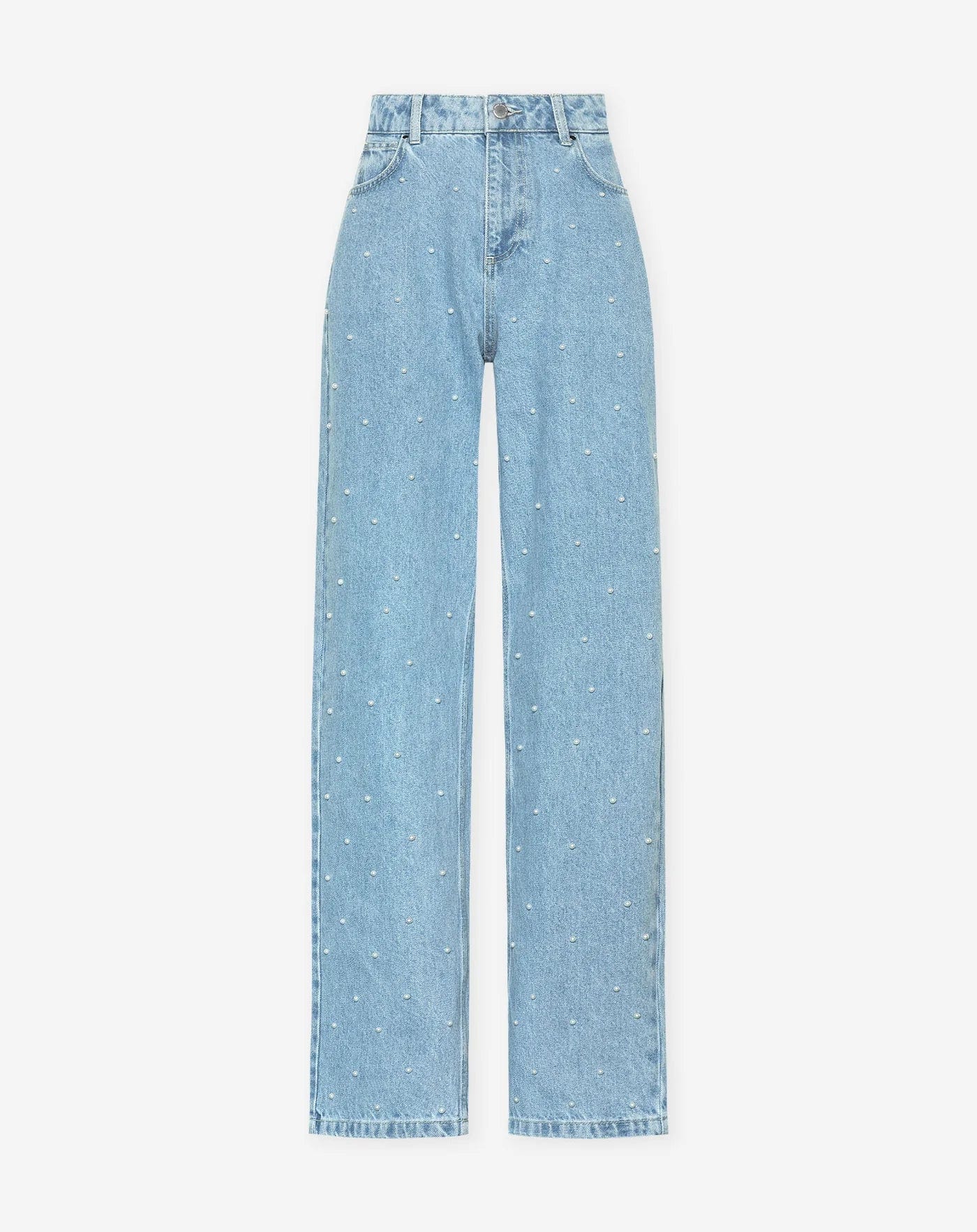 Glitter Spijkerbroek Dames | Regular Fit Zwarte Denim 4