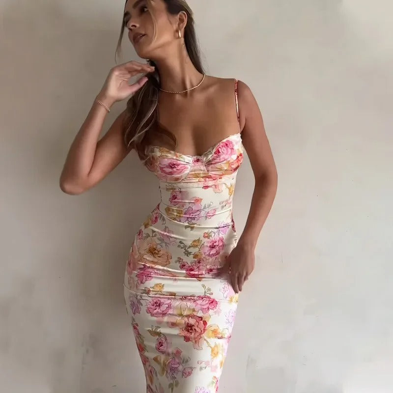 Heather Maxi Jurk | Elegante Lange Zomerjurk Dames met Kanten Rand 4