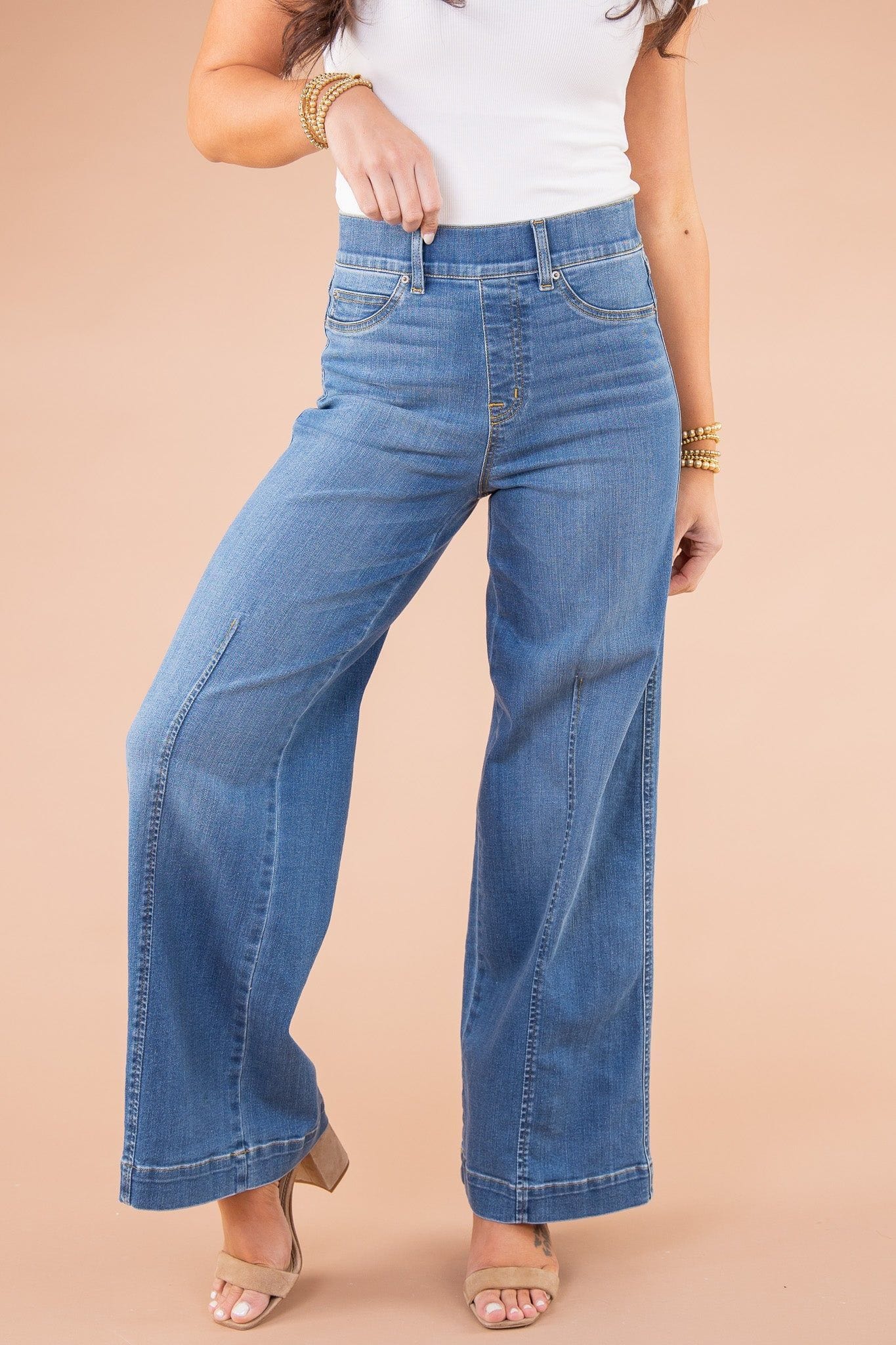 Hoge Taille Flared Jeans Dames | Vintage Spijkerbroek 0