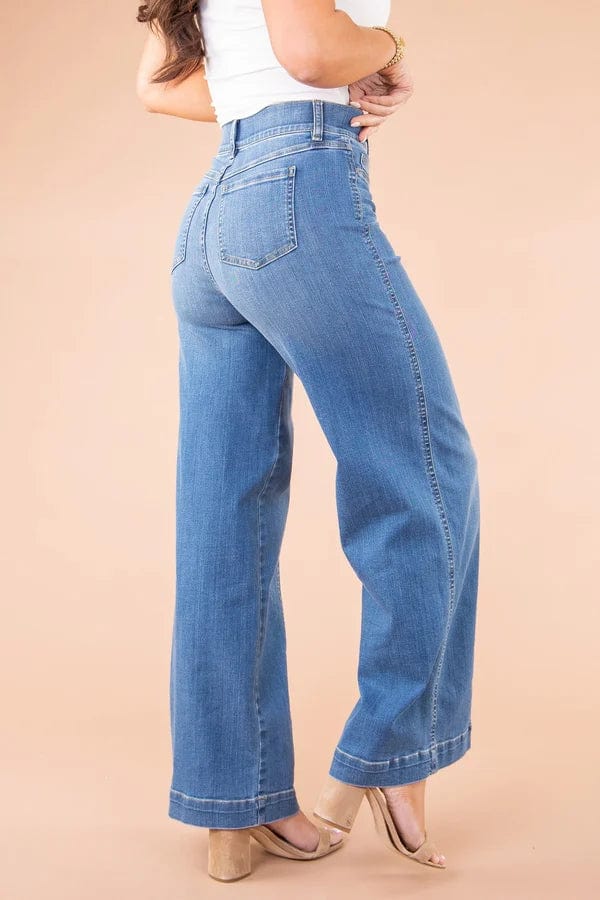 Hoge Taille Flared Jeans Dames | Vintage Spijkerbroek 1