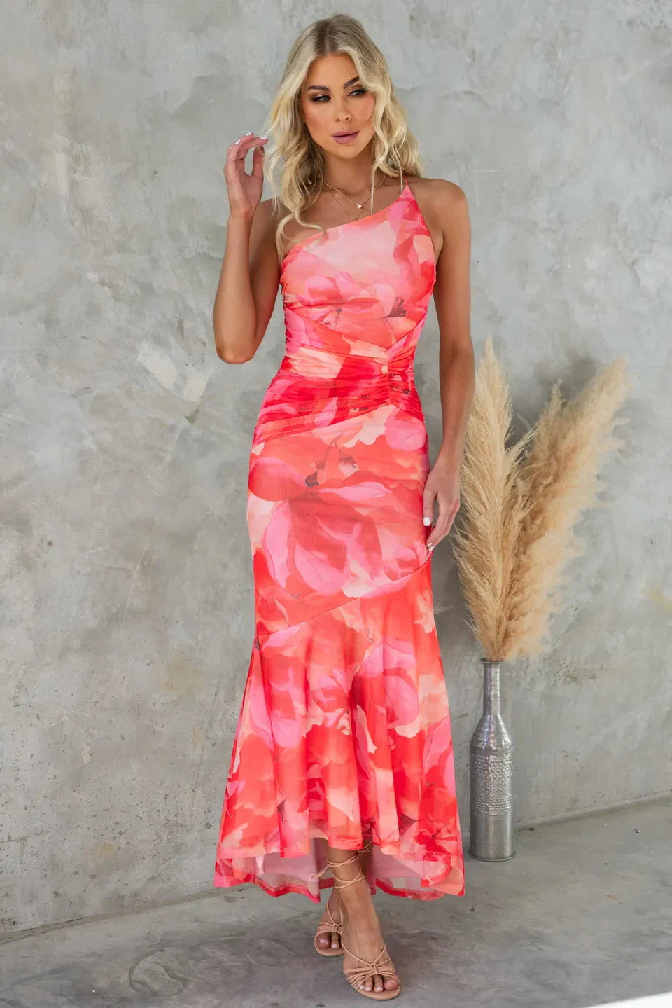 Katherine Midi-jurk Bloemen | Elegante Damesjurk Zomer 3