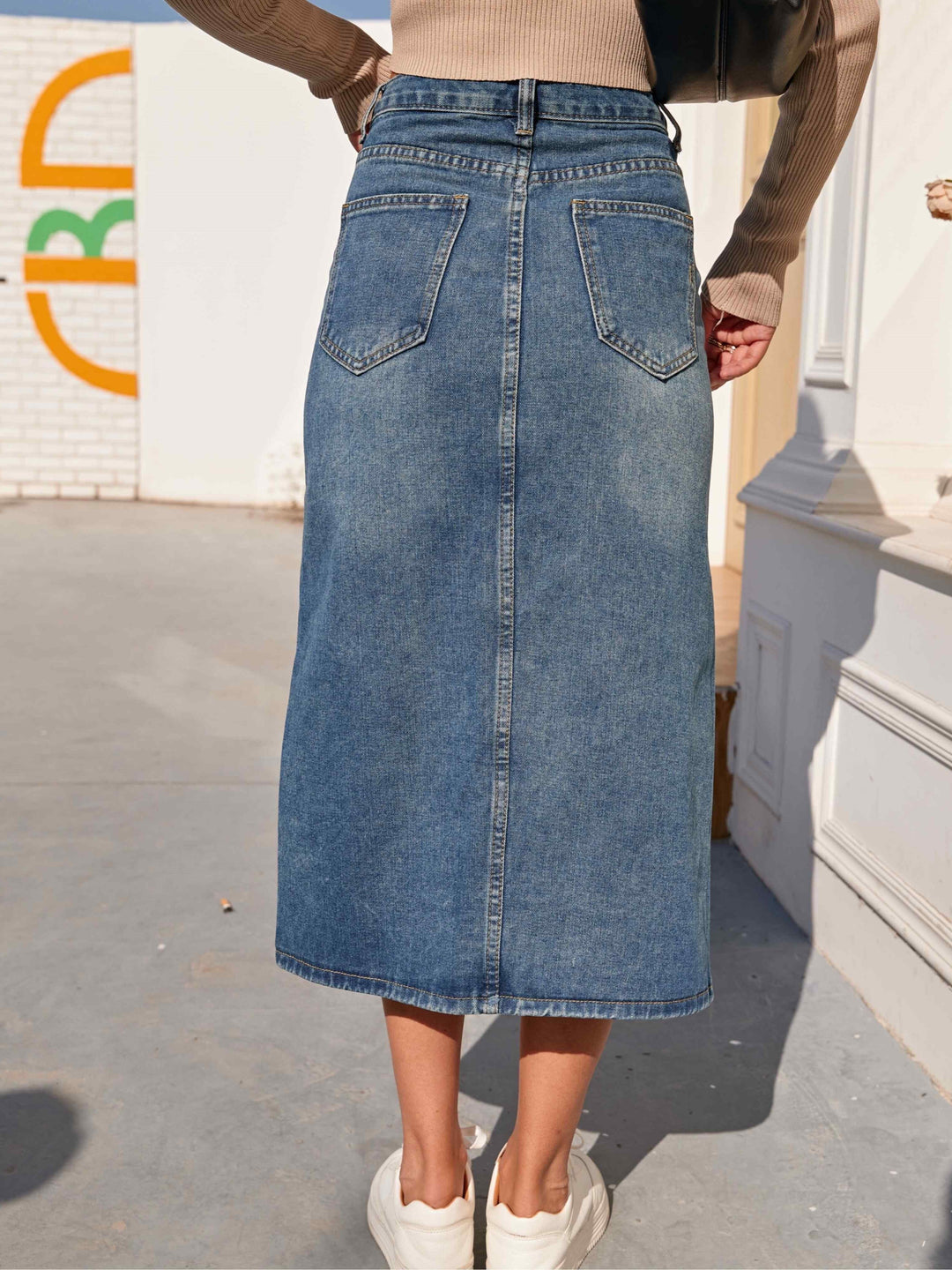 Kathy Kokerrok | Tijdloze Hoge Taille Denim Rok 3
