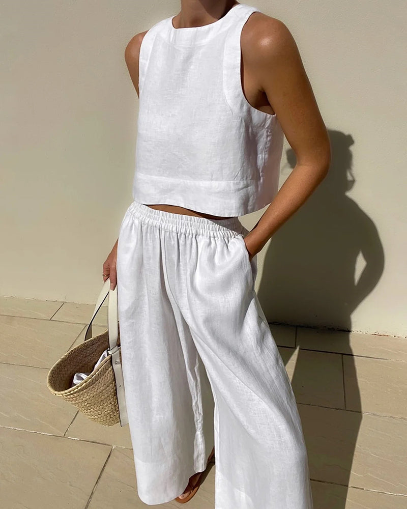Kelsey | Tweedelige Set Dames Met Elegante Top En Broek 0