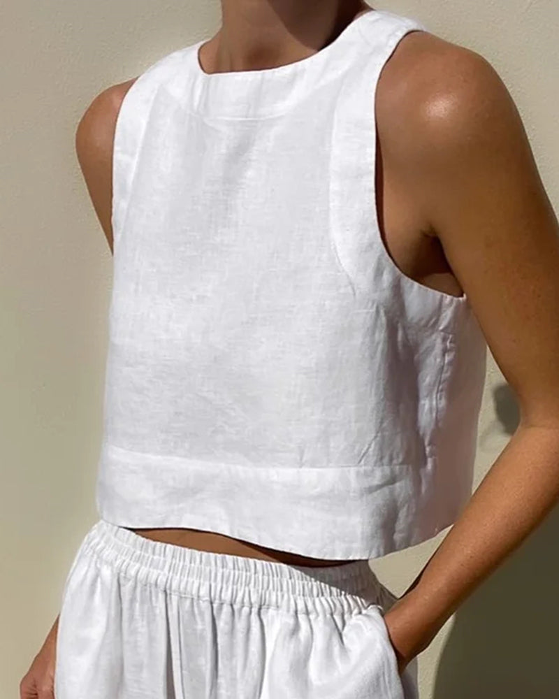 Kelsey | Tweedelige Set Dames met Relaxed Topje en Broekje 1