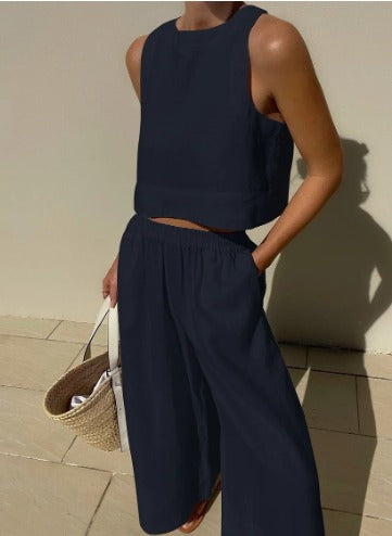 Kelsey | Tweedelige Set Dames met Relaxed Topje en Broekje 6