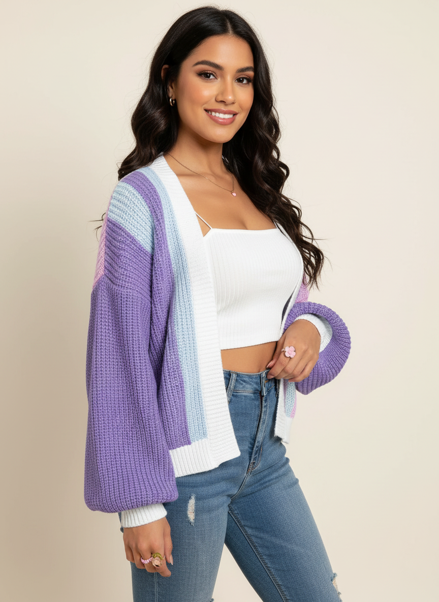 Kleurrijk Colourblock Vest voor Dames | Casual Mode 9