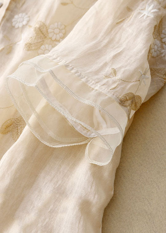 Kourtney | Blouse Dames Bloemenborduursel Elegante Pasvorm 3