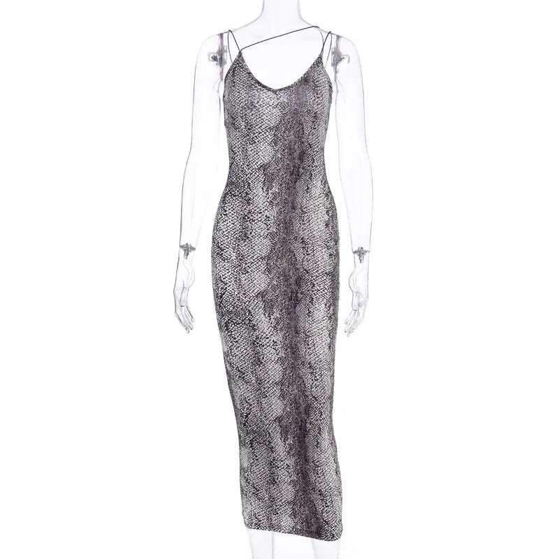 Lana Maxi Jurk | Mouwloze Lange Jurk Dames met Luipaardprint 8