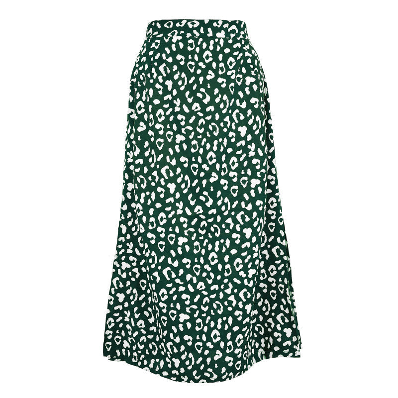 Lilly Leopard Maxi Rok | Dierenprint Lange Rok Dames 2