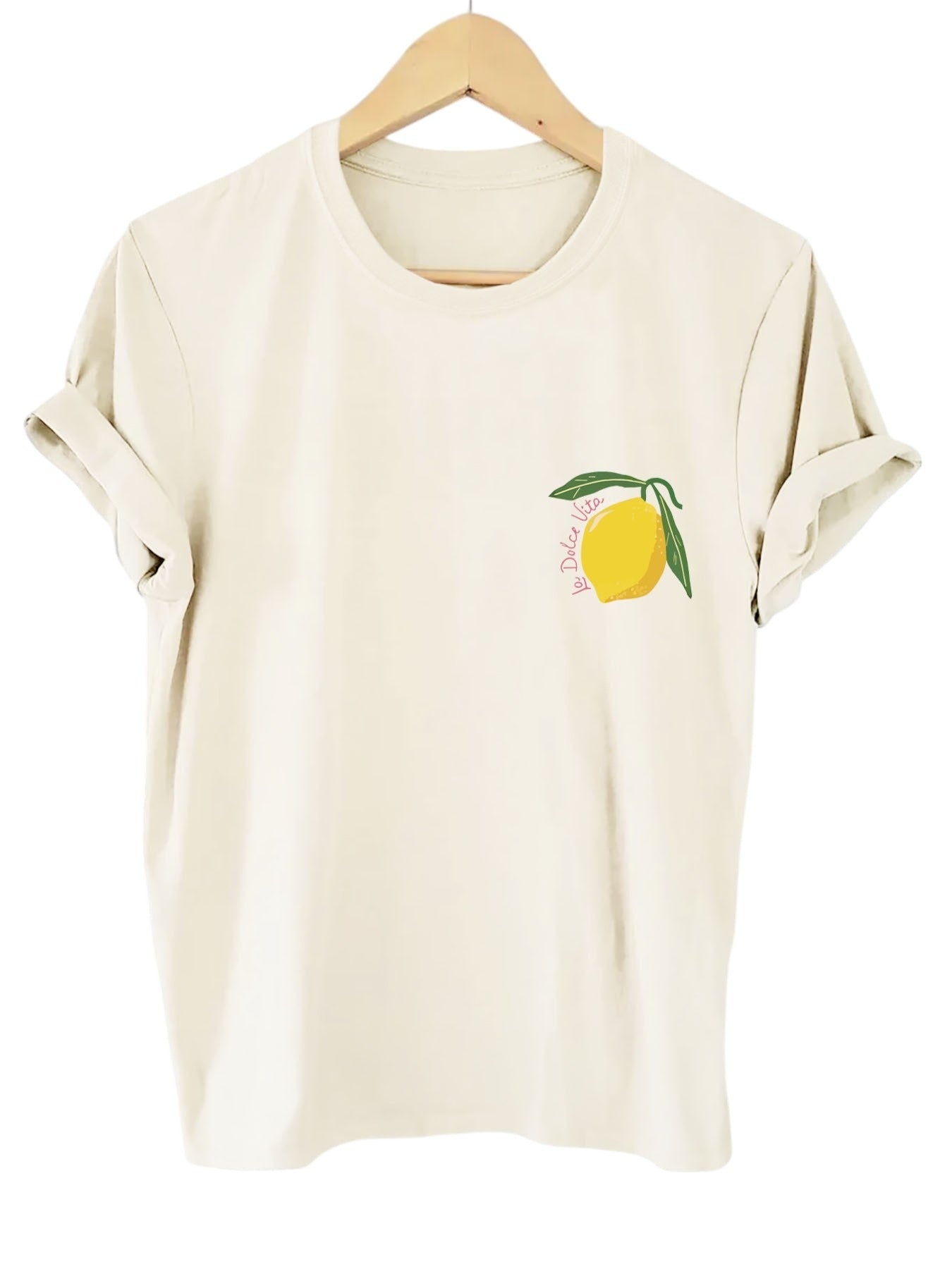 Limoncello | Dames T-shirt met Citroenprint Geel 2