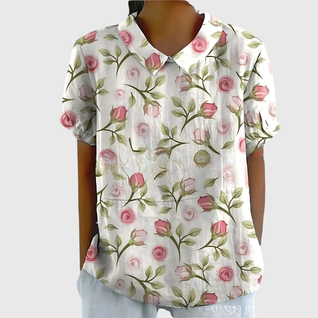 Livia | Bloemen Blouse Lichtgewicht Elegant 7