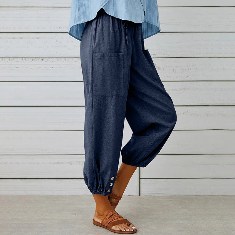 Luna | 7/8 Casual Broek Met Trekkoord 2