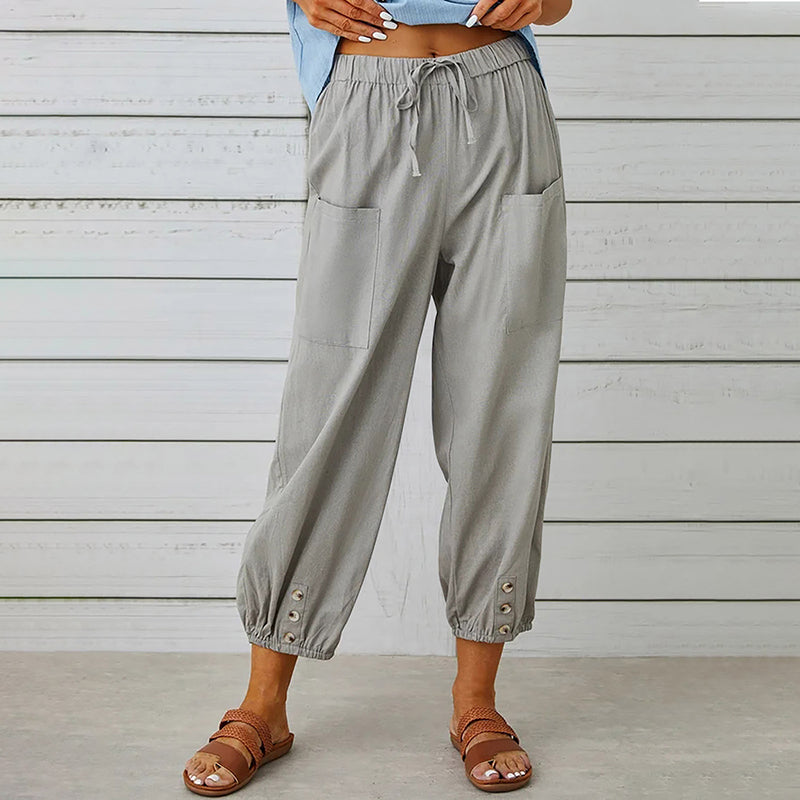 Luna | 7/8 Casual Broek Met Trekkoord 5