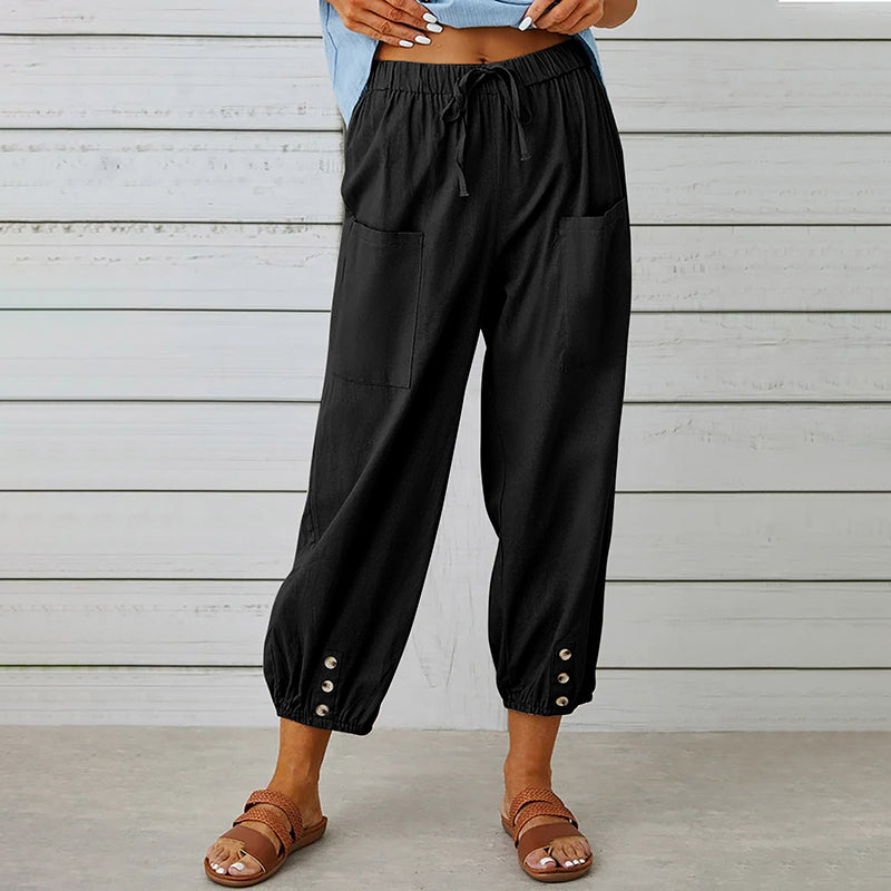 Luna | 7/8 Casual Broek Met Trekkoord 6