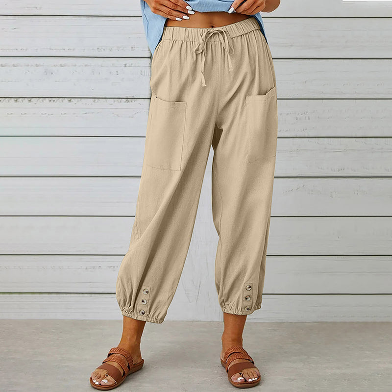 Luna | 7/8 Casual Broek Met Trekkoord 7