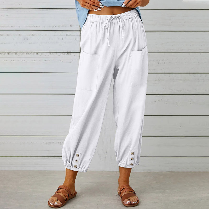 Luna | 7/8 Casual Broek Met Trekkoord 9