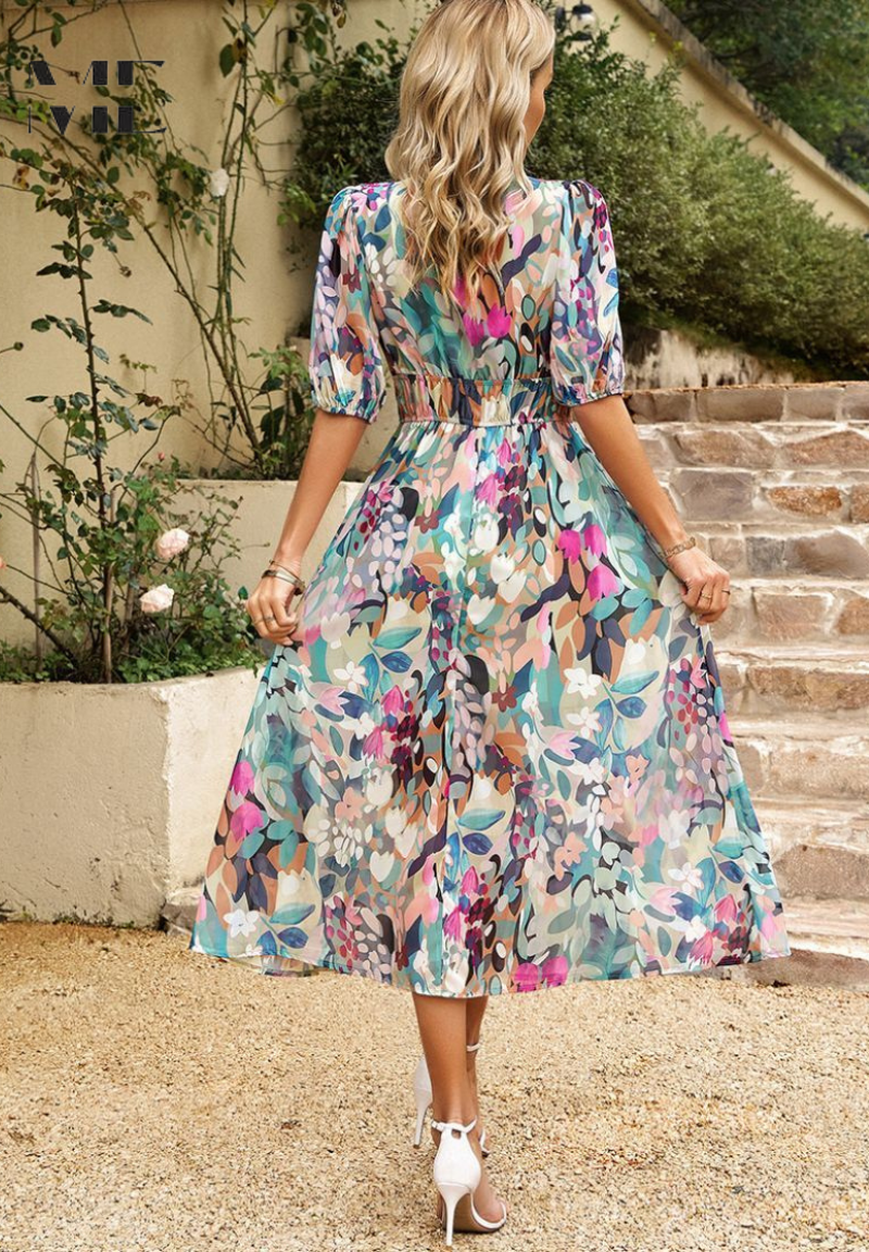 Luna | Bloemenjurk Romantisch Design 2