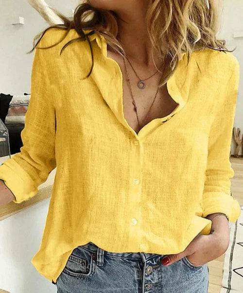 Luna | Casual Katoenen Blouse Lange Mouwen 1