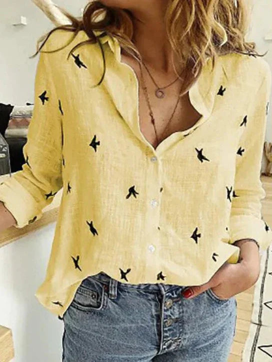 Luna | Casual Katoenen Blouse Lange Mouwen 9