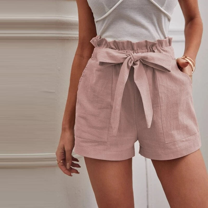 Luna | Casual Katoenen Shorts Hoog Model 0