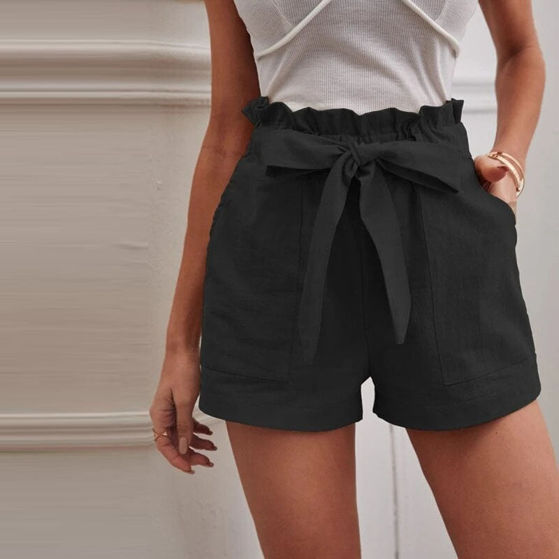 Luna | Casual Katoenen Shorts Hoog Model 10