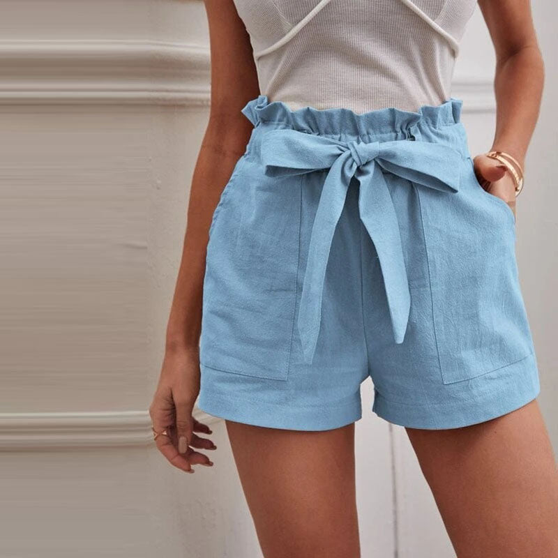 Luna | Casual Katoenen Shorts Hoog Model 11