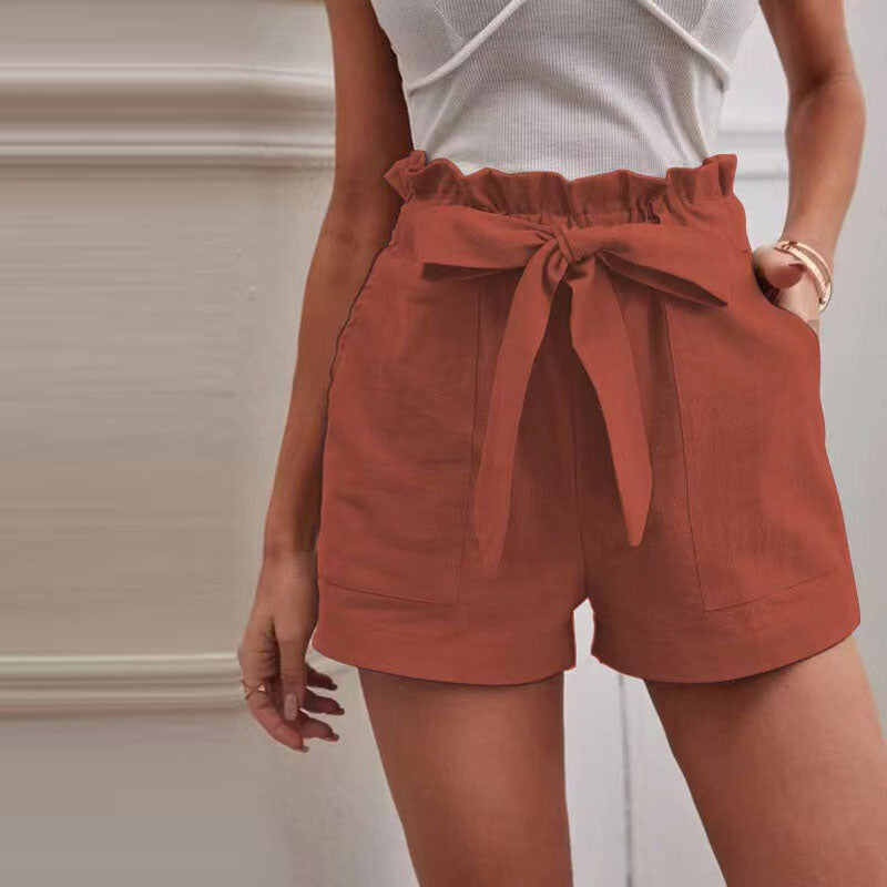 Luna | Casual Katoenen Shorts Hoog Model 14