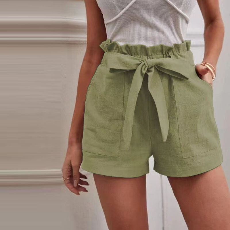 Luna | Casual Katoenen Shorts Hoog Model 16