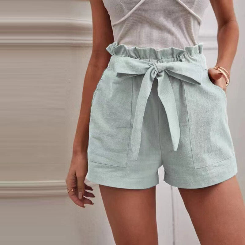 Luna | Casual Katoenen Shorts Hoog Model 19