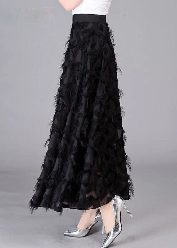 Luna | Chiffon Rok met Kwastjes Elegante Lente Uitstraling 1