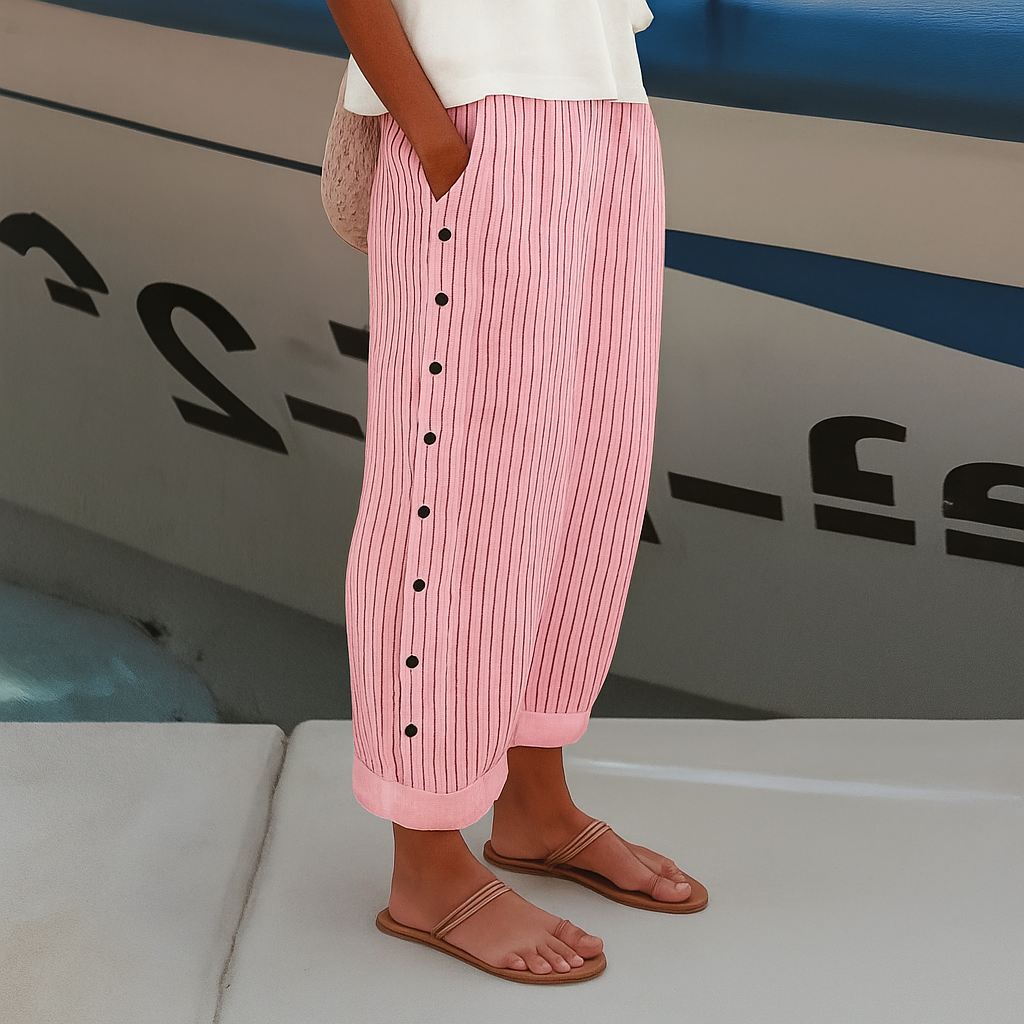 Luna | Comfortabele Pantalon Dames met Zijzakken 3