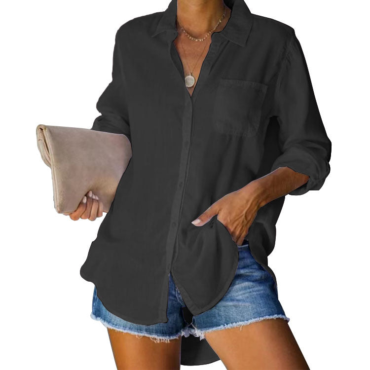 Luna | Dames Blouse Korte Mouw Lichtgewicht Stof 0