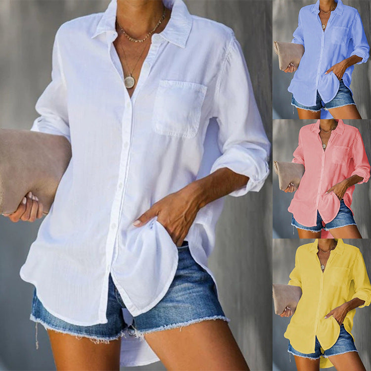 Luna | Dames Blouse Korte Mouw Lichtgewicht Stof 1