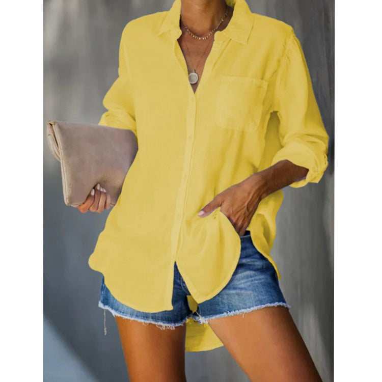 Luna | Dames Blouse Korte Mouw Lichtgewicht Stof 5