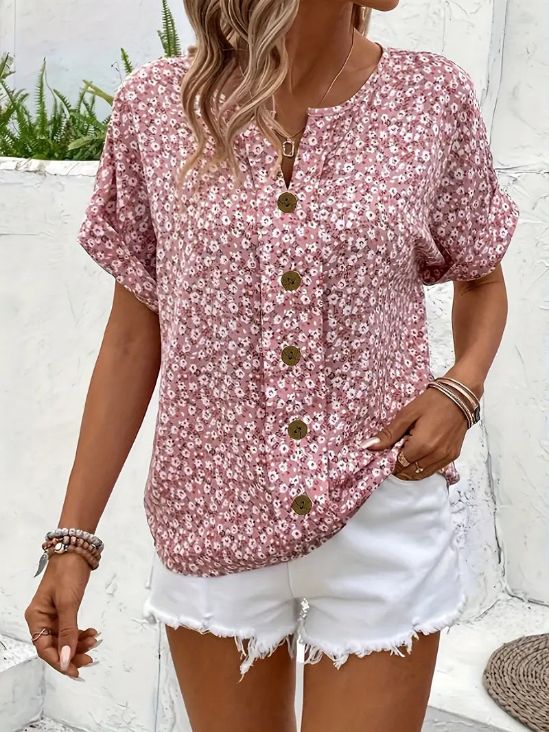 Luna | Damesblouse Bloemenprint Lichtgewicht Elegant 2