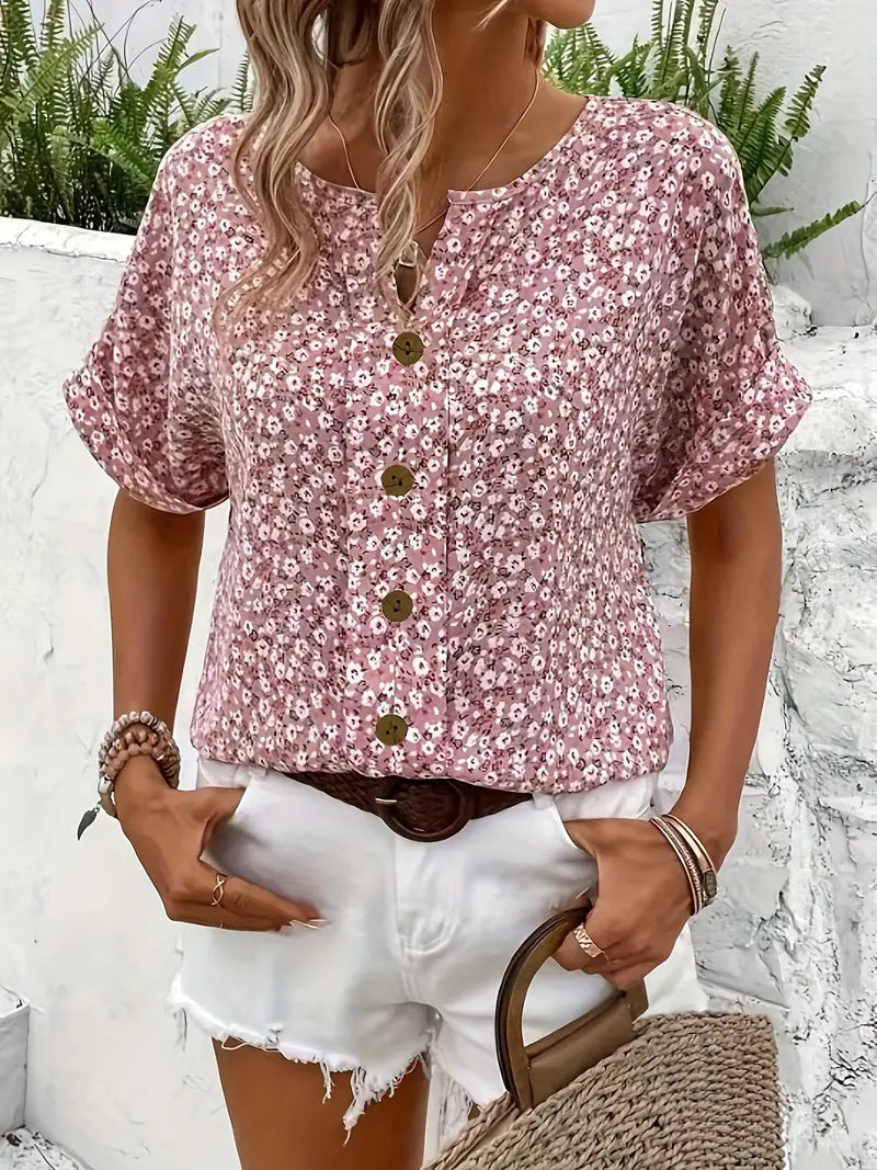 Luna | Damesblouse Bloemenprint Lichtgewicht Elegant 3