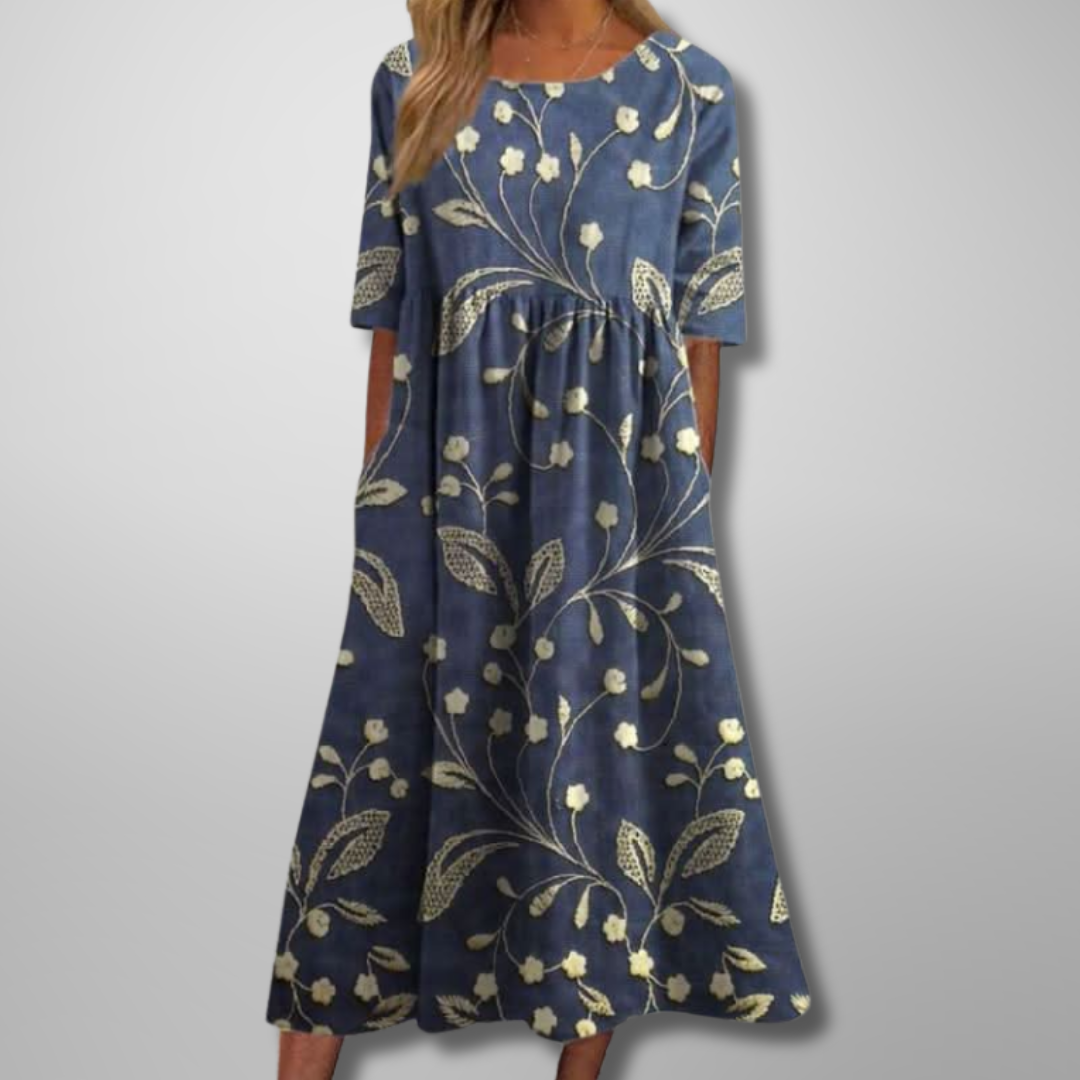 Luna | Damesjurk Bloemenprint Comfortabel Zomer 0
