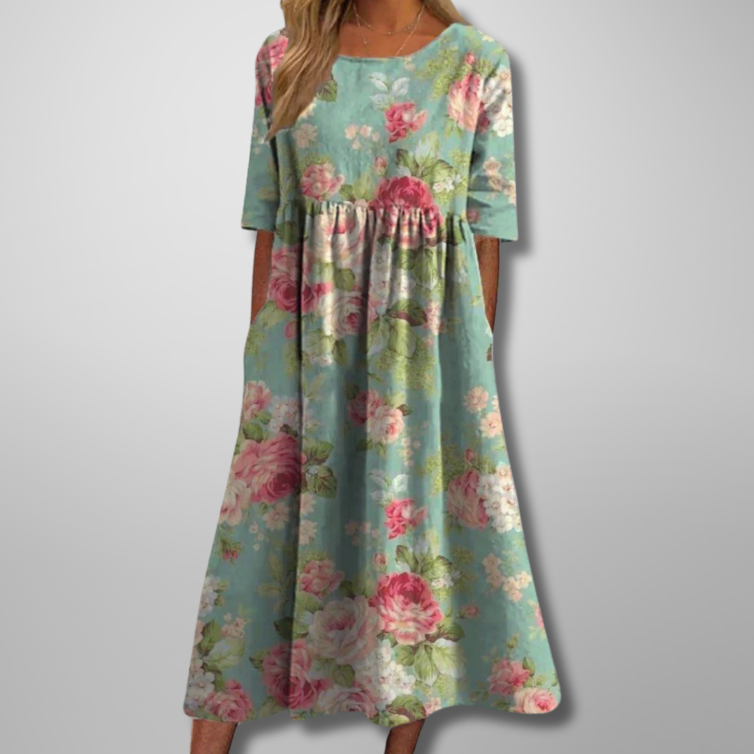 Luna | Damesjurk Bloemenprint Comfortabel Zomer 1