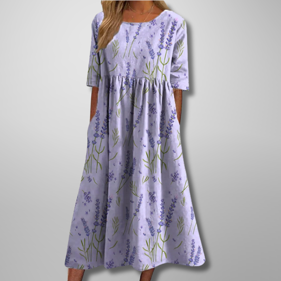 Luna | Damesjurk Bloemenprint Comfortabel Zomer 2
