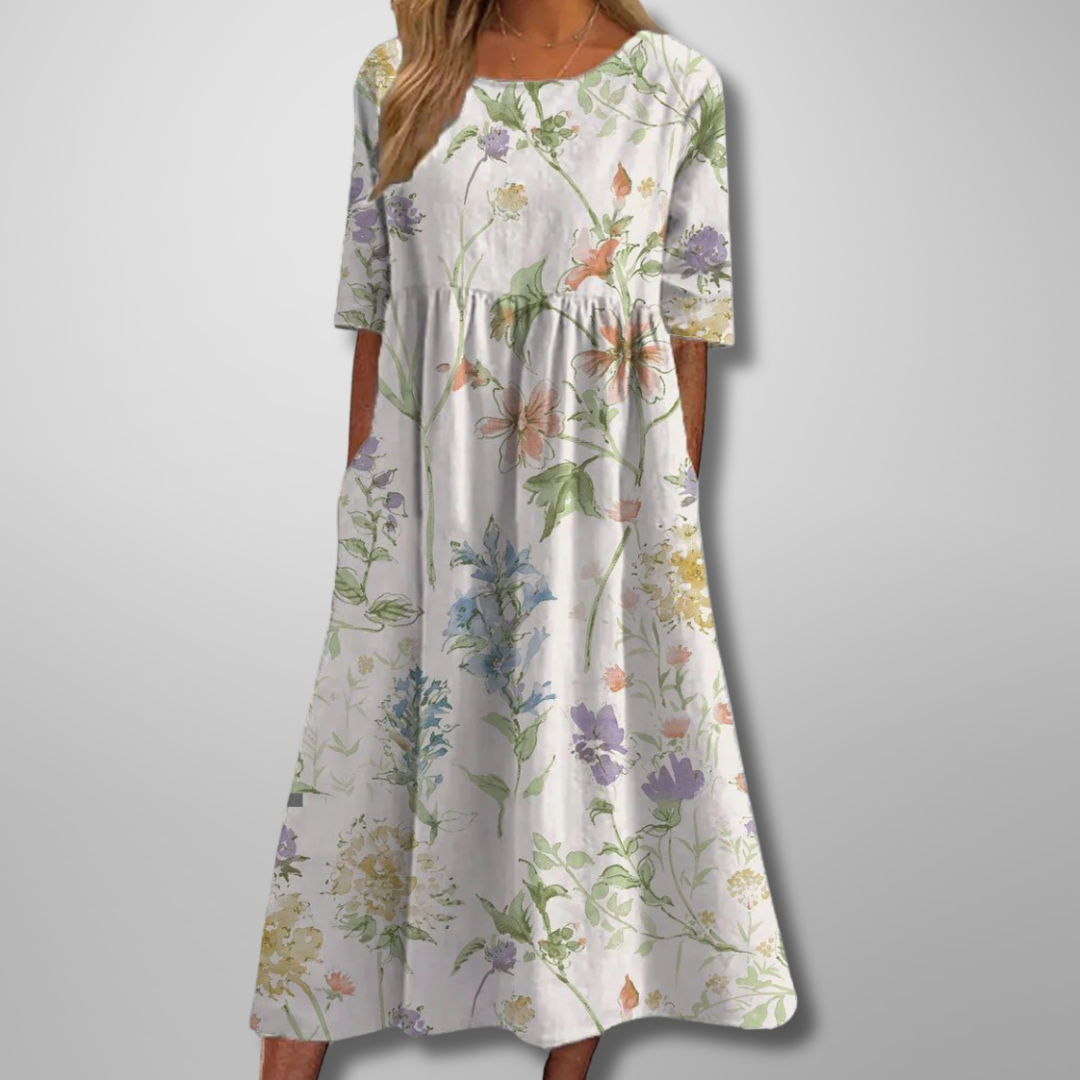 Luna | Damesjurk Bloemenprint Comfortabel Zomer 3