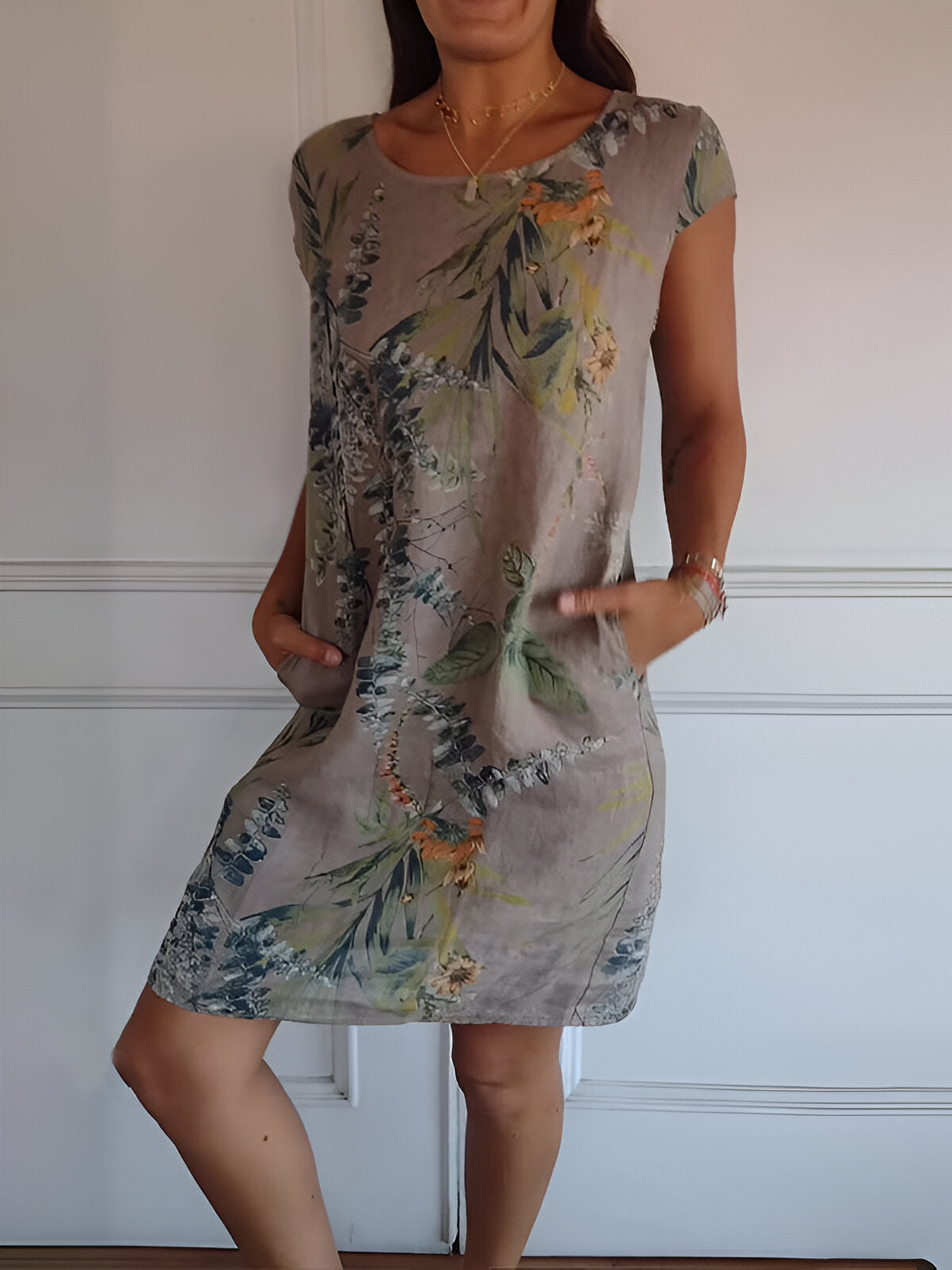 Luna | Elegante Jurk Dames Ronde Halslijn 2