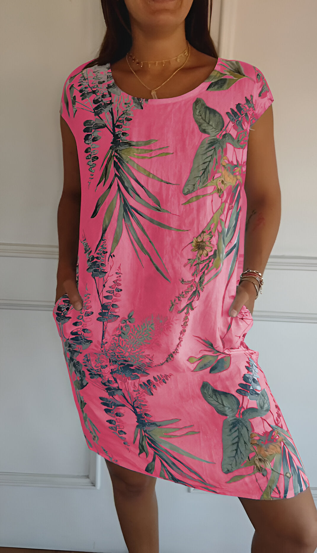 Luna | Elegante Jurk Dames Ronde Halslijn 4